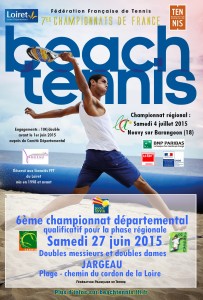 affiche beach tennis